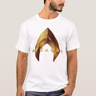 T-shirt Aquaman   Golden Aquaman Logo
