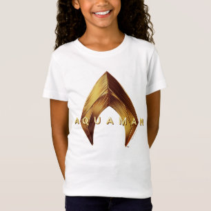 T-Shirt Aquaman Golden Aquaman Logo