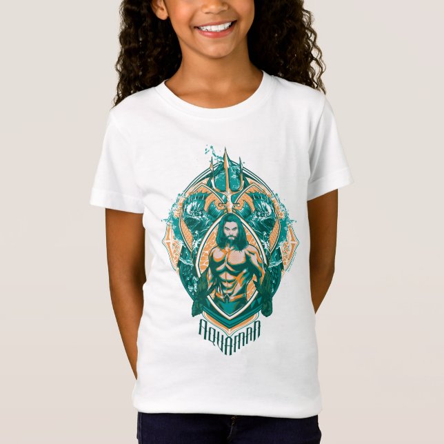 T-Shirt Aquaman | Graphique Aquaman & Trenchers (Devant)