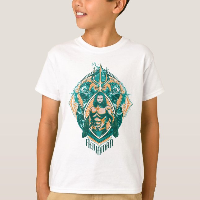T-shirt Aquaman | Graphique Aquaman & Trenchers (Devant)