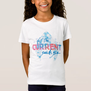 T-Shirt Aquaman   Graphique Logo "Let The Current Guide Yo