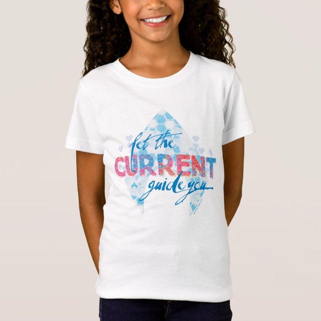 T-Shirt Aquaman | Graphique Logo "Let The Current Guide Yo (Devant)