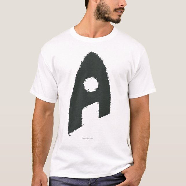 T-shirt Aquaman Grunge 'A' (Devant)