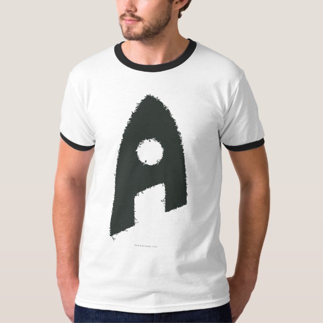 T-shirt Aquaman Grunge 'A' (Devant)