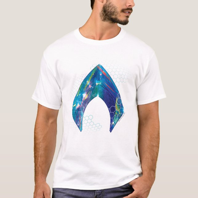 T-shirt Aquaman | Logo Aquaman modifié (Devant)