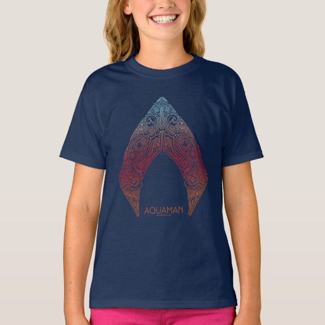 T-shirt Aquaman | Logo de Paisley Aquaman (Devant)