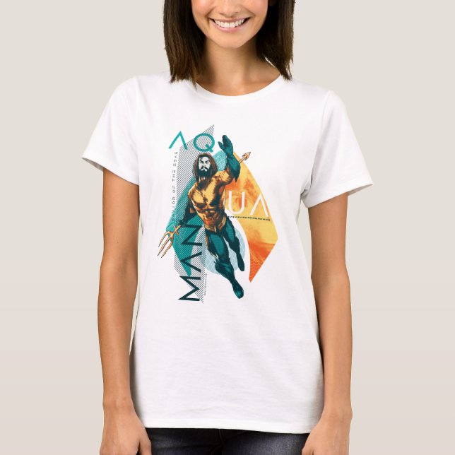 T-shirt Aquaman | Modernist Aquaman Collage (Devant)