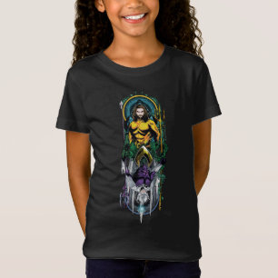 T-Shirt Aquaman Panneau Art Nouveau réversible Orin & O