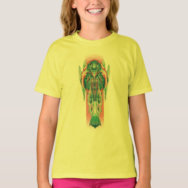 T-shirt Aquaman | Queen Fisherman Art Nouveau Panel (Devant)