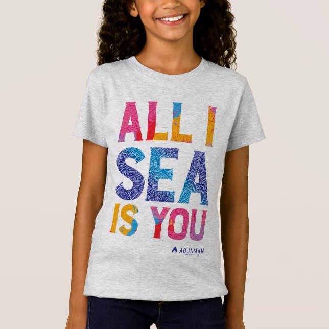 T-Shirt Aquaman | "Tout ce que je vois c'est toi" Paisley  (Devant)