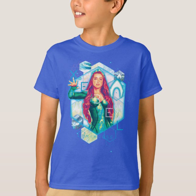 T-shirt Aquaman | Xebel Princess Mera Hexagonal Graphic (Devant)