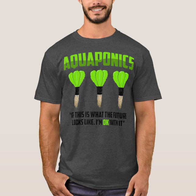 T-shirt Aquaponics Fermier Agriculture Aquaculture (Devant)