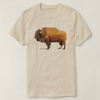 T-shirt Aquarelle American Buffalo (Bison)