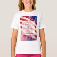 Aquarelle Americana, Liberté du drapeau américain 