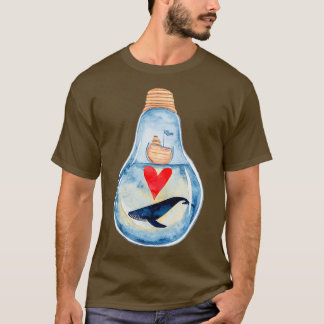 T-shirt Aquarelle Baleine bleue 4