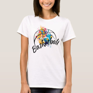 T-shirt Aquarelle Basketball femmes
