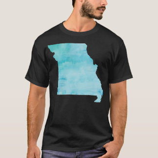 T-shirt Aquarelle bleue Missouri