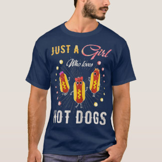 T-shirt Aquarelle cadeau drôle Juste une fille qui aime ch