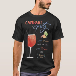T-shirt Aquarelle Campari Spritz
