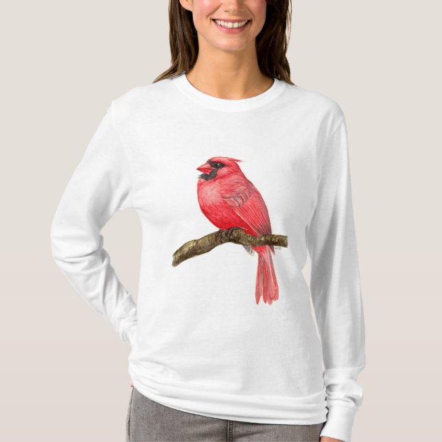 T-shirt Aquarelle cardinale (Devant)
