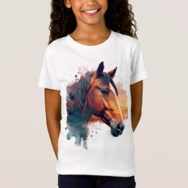 T-Shirt Aquarelle Chestnut Horse