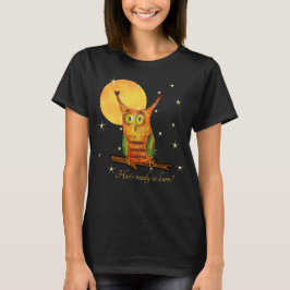 T-shirt Aquarelle Chouette mignonne Style Nom de l'école A