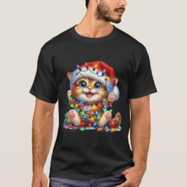 T-shirt Aquarelle Christmas Kitten
