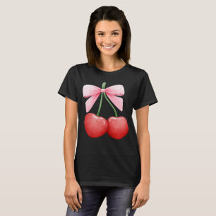 T-shirt Aquarelle Coquette Cerises