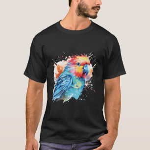 T-shirt Aquarelle Cute Budgie