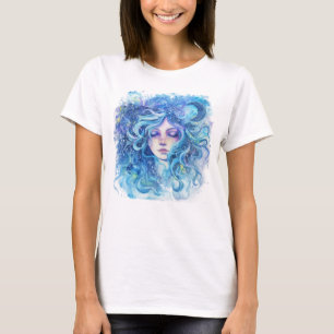 T-shirt Aquarelle d'anniversaire Aquarius