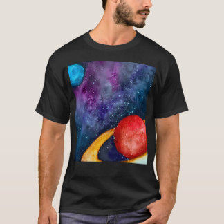 T-shirt Aquarelle dans l'espace