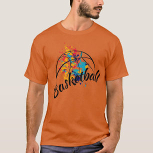 T-shirt Aquarelle de basket-ball