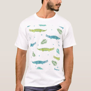 T-shirt Aquarelle de crocodile : Motif Vintage d'alligator
