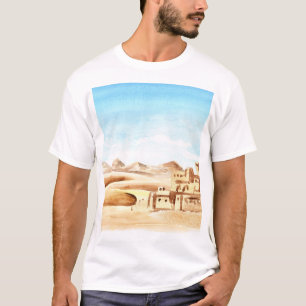 T-shirt Aquarelle de Desert Dunes African City