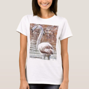 T-shirt Aquarelle de Flamant rose exotique