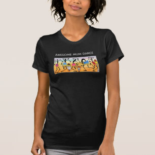 T-shirt Aquarelle de la Fête des Mères Super Mum Dance