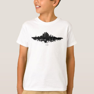 T-shirt Aquarelle de la ligne aérienne de Los Angeles