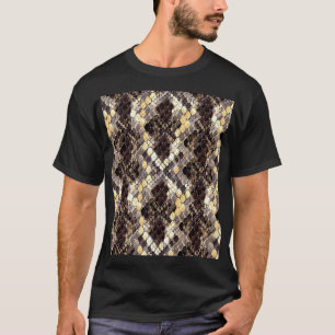 T-shirt Aquarelle de peau sauvage Motif sans couture