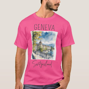 T-shirt Aquarelle Design Genève - Suisse