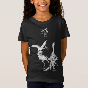 T-Shirt Aquarelle Dinosaure Enfants S'amusent et Rugissent