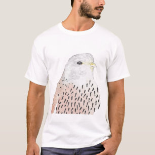 T-shirt Aquarelle d'oiseau artistique Kestrel