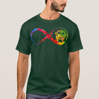 T-shirt aquarelle du conducteur du bus scolaire Infinité