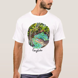 T-shirt Aquarelle du parc national des Everglades