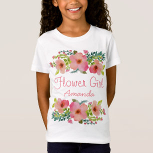 T-Shirt Aquarelle faite sur commande florale
