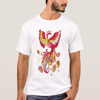 T-shirt Aquarelle Firebird ou Phoenix Imaginaire Créature