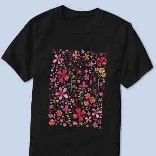 T-shirt Aquarelle florale moderne