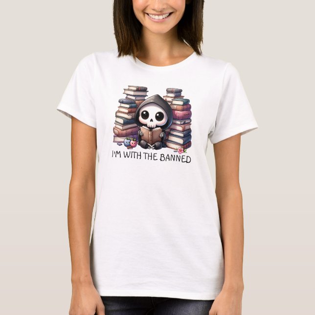 T-shirt Aquarelle Griffeuse Louveur de livre (Devant)