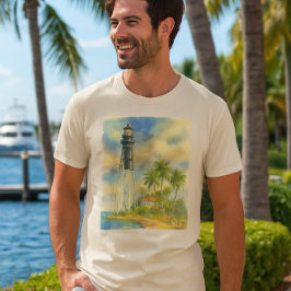 T-shirt Aquarelle Hillsboro Inlet Phare Floride