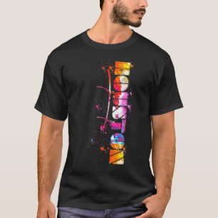 T-shirt Aquarelle Houston Houston Lettering Houston