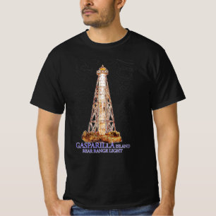 T-shirt Aquarelle Illustration Gasparilla Island Light